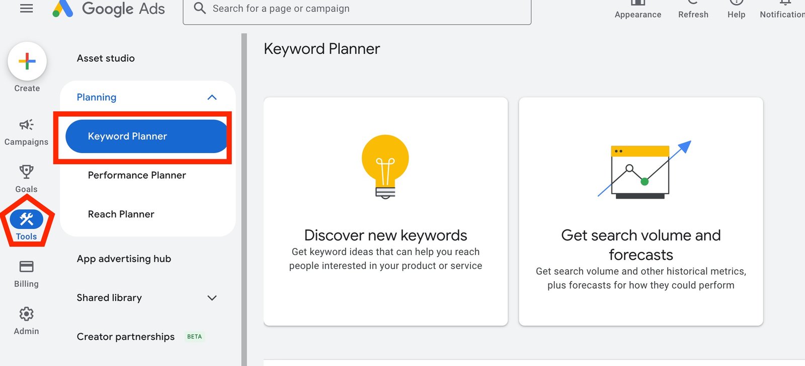 Google Keyword Planner